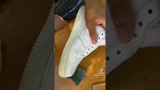 Cleaning yellowed Air Force ones