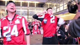 ATLANTA FALCONS FANS REACT DURING SUPER BOWL LI IN DOWNTOWN  ATLANTA (THE THRILL AND THE AGONY)