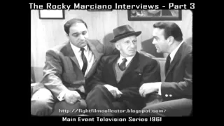 The Rocky Marciano Interviews - Part Three (16mm Transfer) Nat King Cole, Jimmy Durante, George Raft