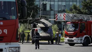 U.S. Black hawk UH-60 makes emergency landing in Bucharest, Romania