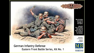 Master Box 35102 German Infantry Defense, Eastern Front Battle Series, Kit No.1