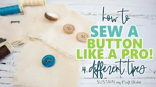 Learn How to Sew Any Button by Hand Like a PRO! 🎨