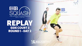 PSA World Championships Cairo 2022 - Side Court - Rd 1 Day 2 - Court 3