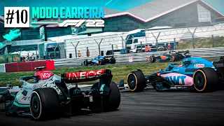 F1 2022 - MODO CARREIRA - GP DA INGLATERRA 50% - TENTANDO ESPANTAR A ZIKA! - EP 10