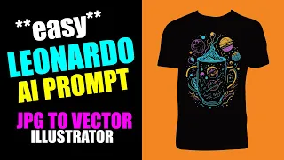 Leonardo Ai Prompt for T-shirt Vector Designs