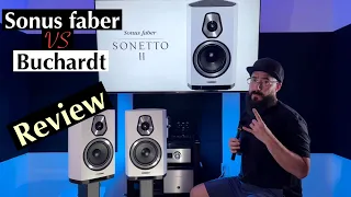 Review of Sonus Faber Sonetto II versus Focal Aria 906 and Buchardt S400 MKII.