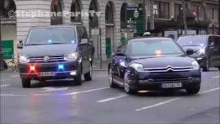 Emmanuel Macron passage de son convoi sous tension