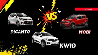 ✅Kia Picanto Vs Fiat MOBI Vs Renault Kwid 😱🔥