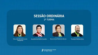 17ª SESSÃO PRESENCIAL DA PRIMEIRA TURMA DO TRT20  - 20/05/2024