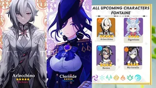 UPDATE!! All Upcoming Characters Banners Roadmap ver4.4-4.8 (Arlecchino & Clorinde) | Genshin Impact