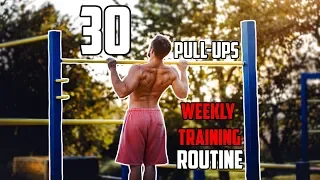 30 Pull-ups in a Row | Weekly Training Routine