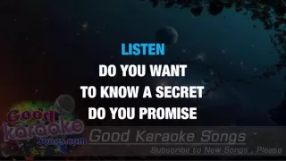 Do You Want To Know A Secret - The Beatles ( Karaoke Lyrics )