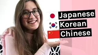 Learning Korean, Japanese & Chinese together | Comparison + tips