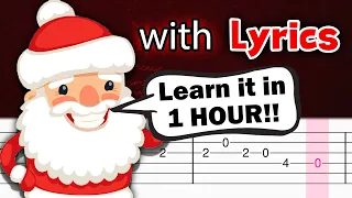 🎅 We Wish you a Merry Christmas - EASY Guitar tutorial (TAB)