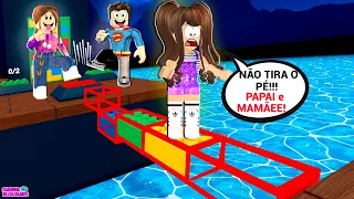 DOIS E TRÊS JOGADORES NO OBBY DE LEGOS DO ROBLOX - Teamwork Puzzles X