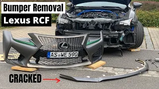How To Remove Lexus RCF Front Bumper With Artisan Spirits Front Lip Removal