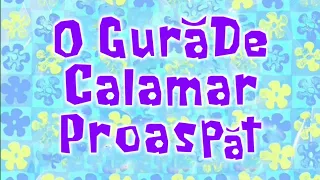 To Love a Patty/Breath of Fresh Squidward Title card (Romanian, Fanmade)