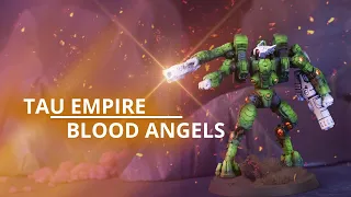 Tau Empire vs Blood Angels - 10th Edition Warhammer 40k Battle Report #warhammer40k