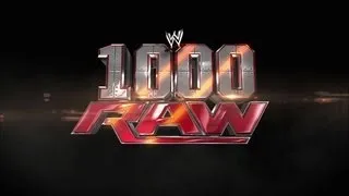 The opening to Raw's historic 1,000th episode: Raw, July 23, 2012