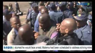 Malema kicked out of Marikana