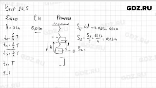 Упр 24.5 - Физика 9 класс Пёрышкин