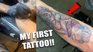 GETTING MY FIRST TATTOO!!!! **I WAS NERVOUS**