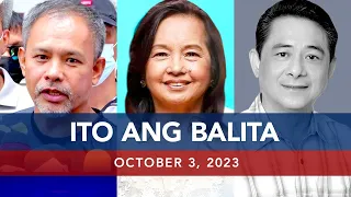 UNTV: Ito Ang Balita | October 3, 2023