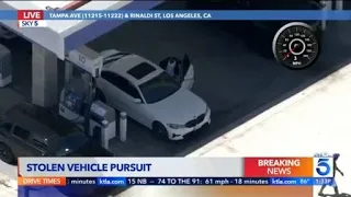 Wild L.A.-area pursuit ends after suspect steals multiple cars (highlights)