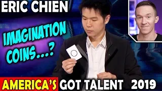 Magician REACTS to Eric Chien IMAGINATION COINS on America's Got Talent 2019