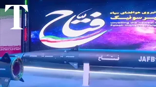 Iran unveils its first hypersonic missile, with range of 870 miles