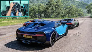 Bugatti Chiron - Forza Horizon 5 Realistic Driving | Logitech G29 Gameplay