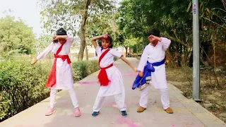 Rang Barse Bheege Chunar dance video cover dance kids video Holi dance #Holidance2023