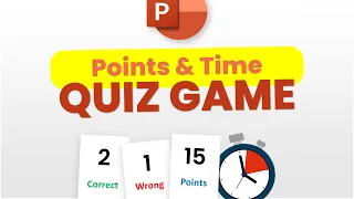 How to add POINTS and TIMER in PowerPoint Quiz Game | PowerPoint Tutorial