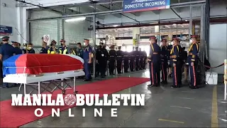 PNP gives full military honors to police officer who was killed in rebel clash