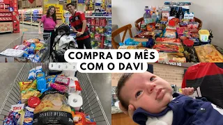 PRIMEIRA COMPRA DO MÊS COM O DAVI ✨ Estava faltando tudo!