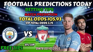 FOOTBALL PREDICTIONS TODAY 22/12/2022|SOCCER PREDICTIONS|BETTING TIPS,#betting@sports Betting Tips