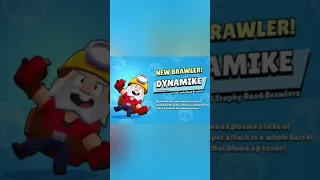 Unlocked Trophy Road Brawler on 0 Trophy Account | PSG Dynamike Brawl Stars #Shorts