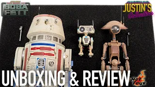 Hot Toys Star Wars The Book of Boba Fett R5-D4, Pit Droid & BD-72 Unboxing & Review