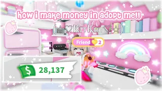 how i make & save money in adopt me!! | + roblox adopt me grind with me!! ♡