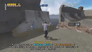 Escape from Alcatraz in one combo (Tony Hawk's Pro Skater 4)