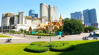 Phnom Penh Cambodia Naga World Driving Tour 2021 Street View.