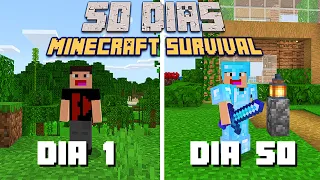 COMO EU SOBREVIVI 50 DIAS NO MINECRAFT SURVIVAL