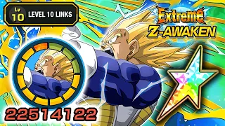 100% EZA AGL SUPER VEGETA LEVEL 10 LINKS SHOWCASE! Dragon Ball Z Dokkan Battle