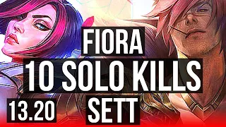 FIORA vs SETT (TOP) | 10 solo kills, 700+ games, 1.1M mastery | EUW Master | 13.20