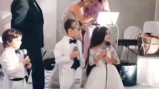 A song sung by three children in a wedding