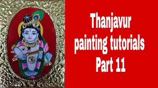 Thanjavur painting tutorials Part 11 | 6T4 Arts