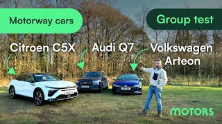 2024 Motorway Cars Group Test: Audi Q7, Citroen C5X and Volkswagen Arteon.