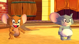 Tom and Jerry Video Game for Kids - Jerry and Nibbles vs Duckling and Tyke - Cartoon Games HD