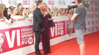 С Лазарев на Красной Дорожке.Премия RU TV 2016!