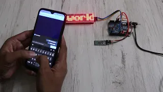 Arduino Text Scrolling Display | MAX7219 Dot Matrix 4-in-1 using Bluetooth